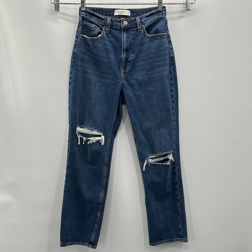 Abercrombie & Fitch Jean Curve Love Ankle Straight Ultra High Womens 26 (27/26)